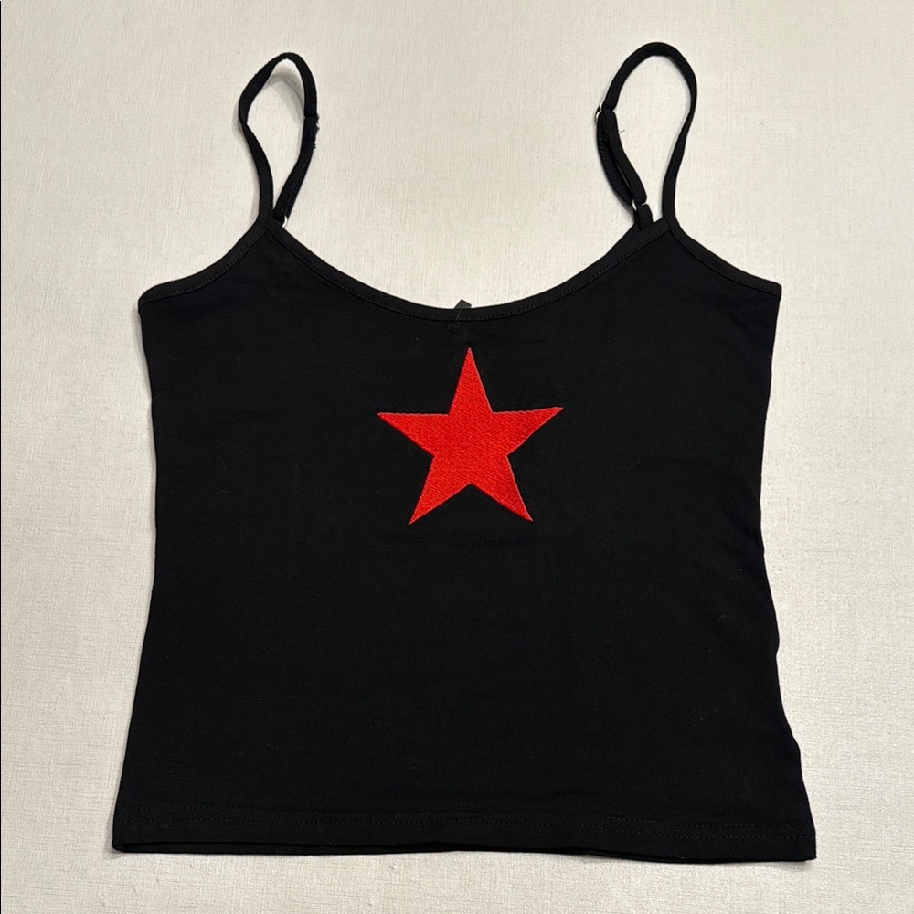 NWT EDIKTED Starring Cotton Graphic Crop Camisole